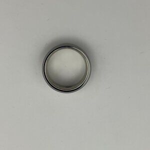38 Tungsten Titanium Rings Polished Beveled Edge Engagement Wedding Band Size 7